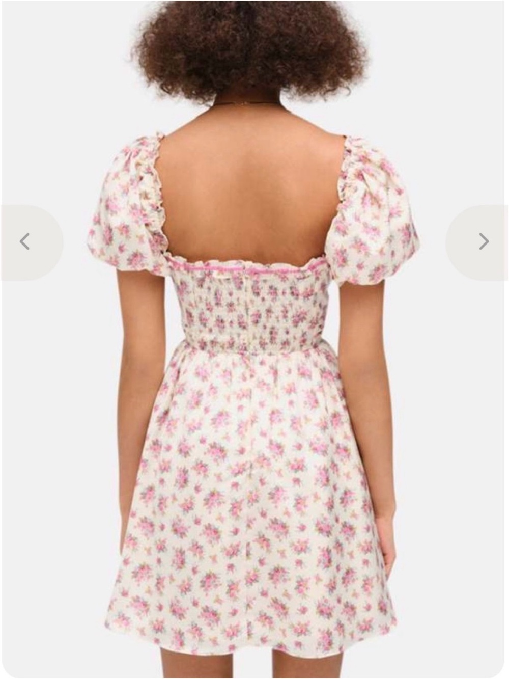New* For Love & Lemons Etienne Mini Dress Pink Size XS $249 - Picture 4 of 10